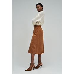 Falda SALSA 21011197 930 dark brown - Imagen 2
