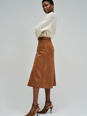 Falda SALSA 21011197 930 dark brown - Imagen 2