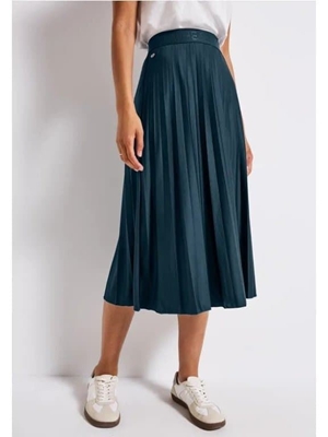 Falda Street One Midi skirt Plissée solid 361785 16857 (Tidi Blue) - Imagen 2