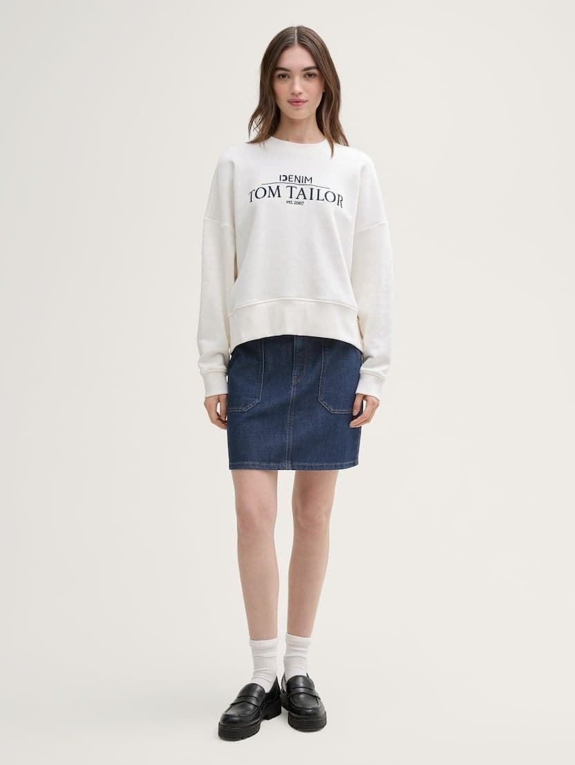 Falda Vaquera Tom Tailor Detailed Mini Denim Skirt 1045501 10114 - Imagen 1