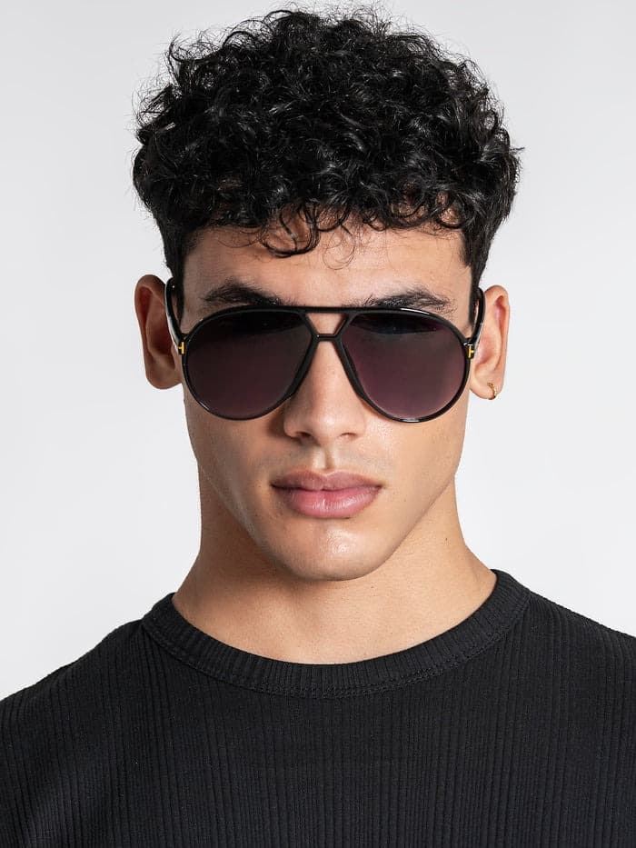Gafas de sol GIANNI KAVANAGH GKM007727 Purple Aviator - Imagen 2