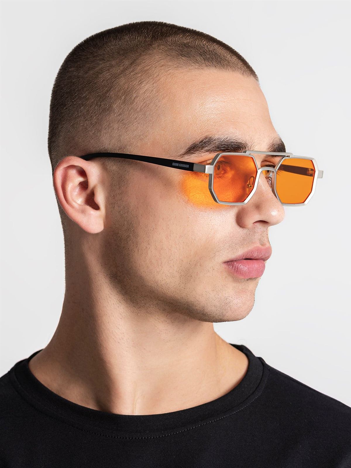 Gafas de Sol Gianni Kavanagh Orange Metal GKM007455 - Imagen 4