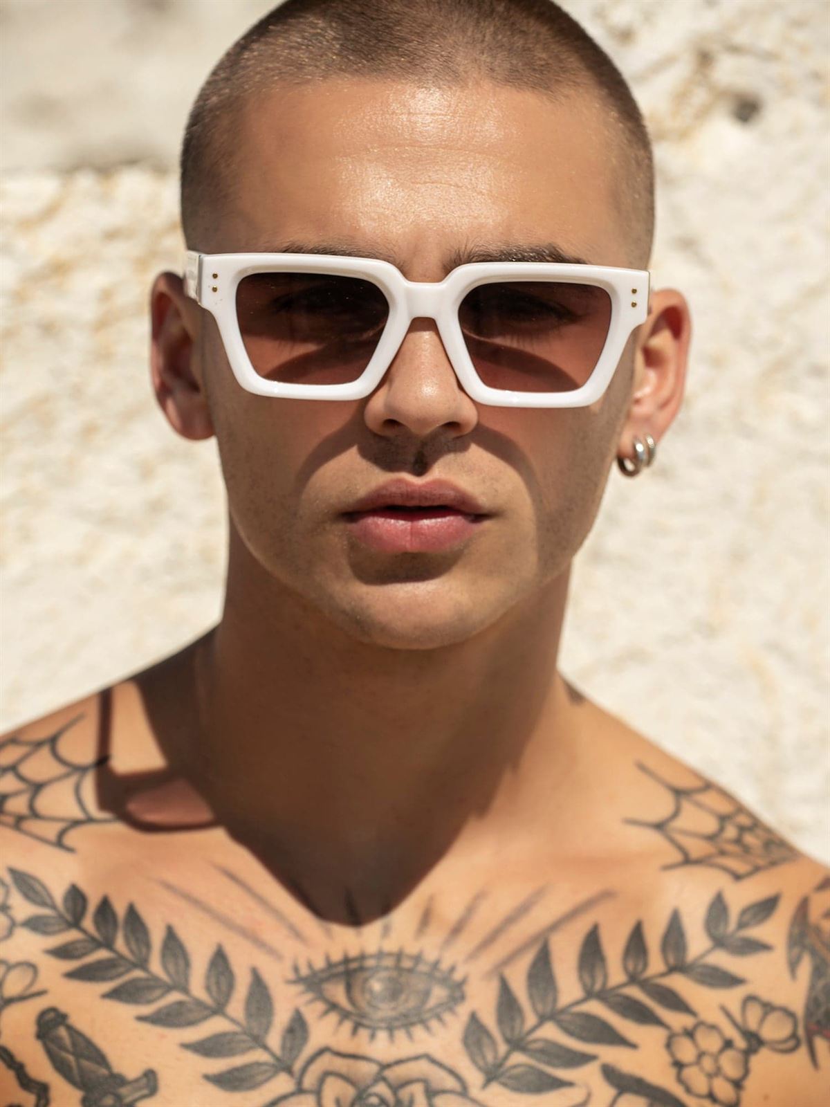 Gafas de Sol Gianni Kavanagh White Pearl GKM007448 - Imagen 2