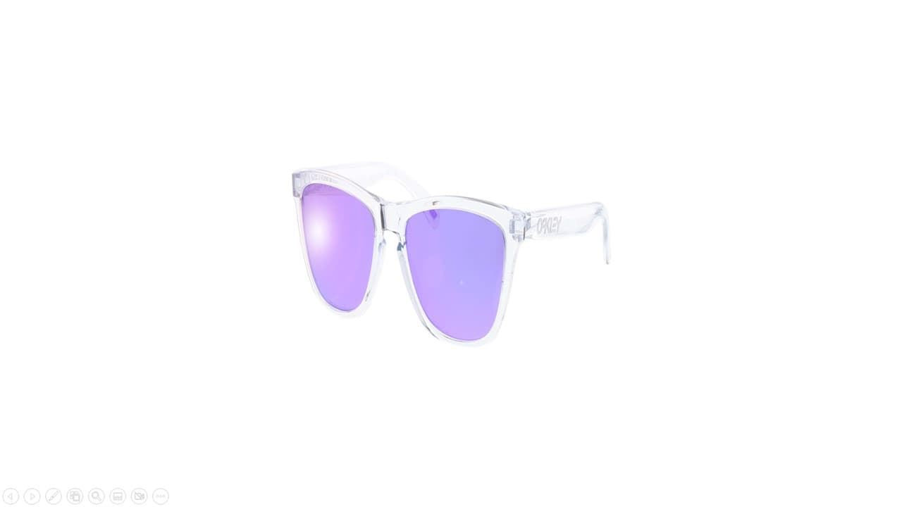 Gafas sol OAKLEY 9013H755 Frogskins polished clear/prizm violet - Imagen 1