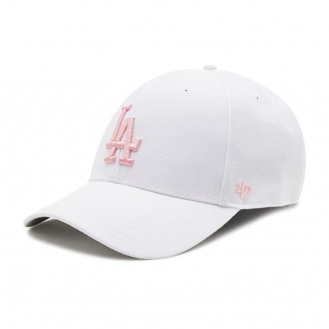 Gorra 47 B-MVP12WBV-WHD Los Angeles Blanco/rosa - Imagen 1