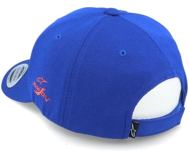 Gorra Alpinestars 1230-81003 79 angle velo tech hat royal blue - Imagen 4