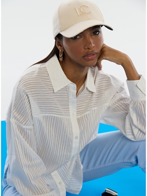 Gorra con logo bordado Lola Casademunt LS20607010 CRUDO - Imagen 2