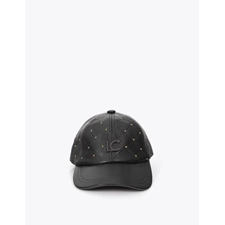 Gorra Lola Casademunt pespunteada con detalle de mini tachas Negro LF2607022 00N - Imagen 1