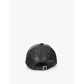 Gorra Lola Casademunt pespunteada con detalle de mini tachas Negro LF2607022 00N - Imagen 2