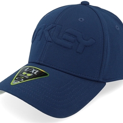 Gorra Oakley Tincan Cap 6 Panel Strech Hat Embossed Team Navy - Imagen 1