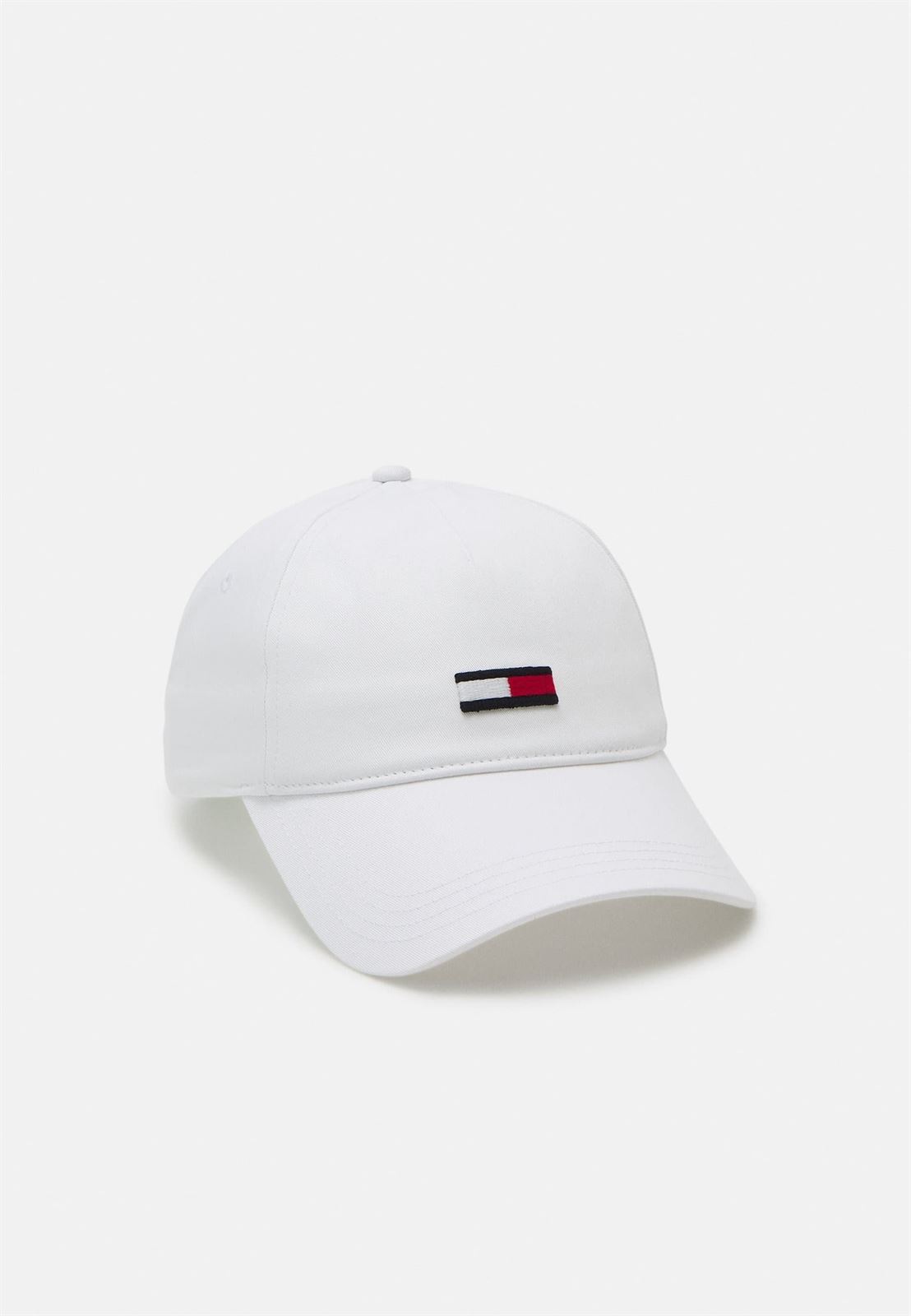 Gorra Tommy Jeans AM0AM11692 YBR elongated flag white - Imagen 1