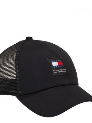Gorra Tommy Jeans AM0AM12017 BDS black - Imagen 1