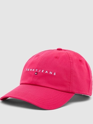Gorra Tommy Jeans AW0AW16868  XI5  vintage Cerise - Imagen 1