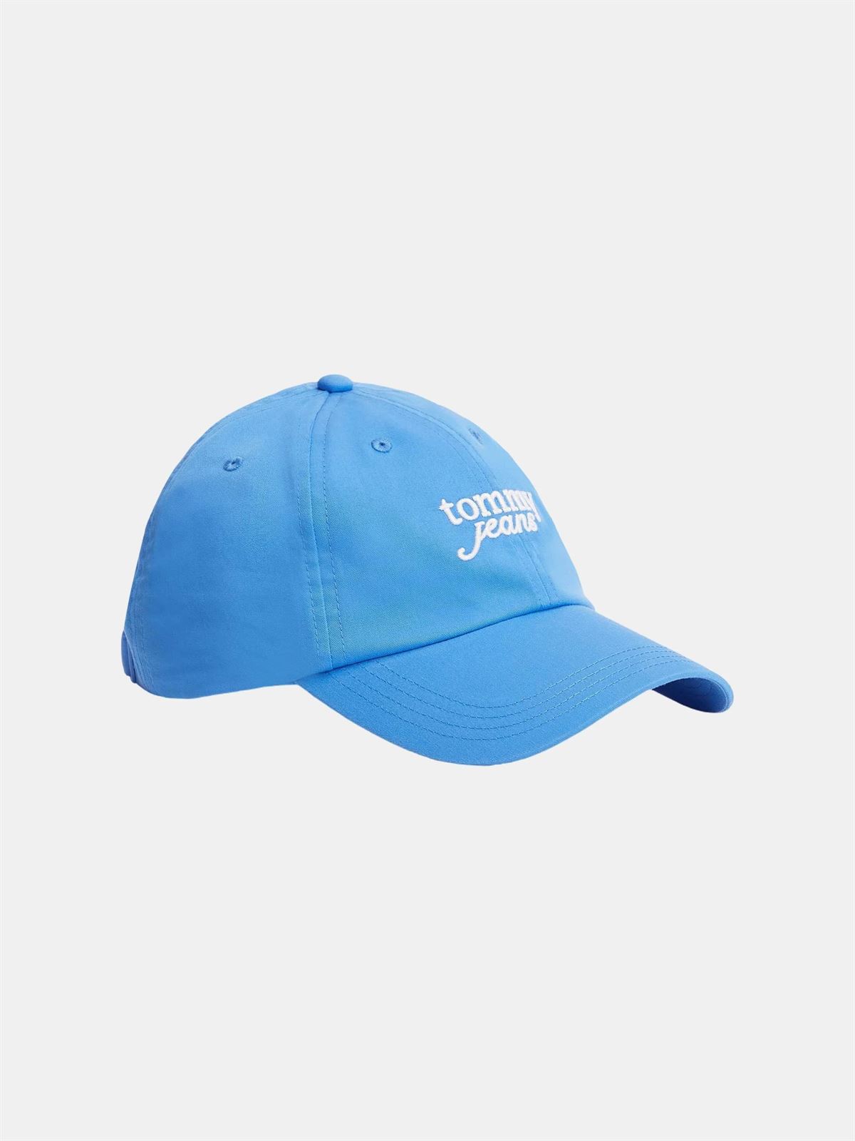 Gorra Tommy Jeans Script Logo Copenhagen Blue AW0AW18358 C39 - Imagen 1