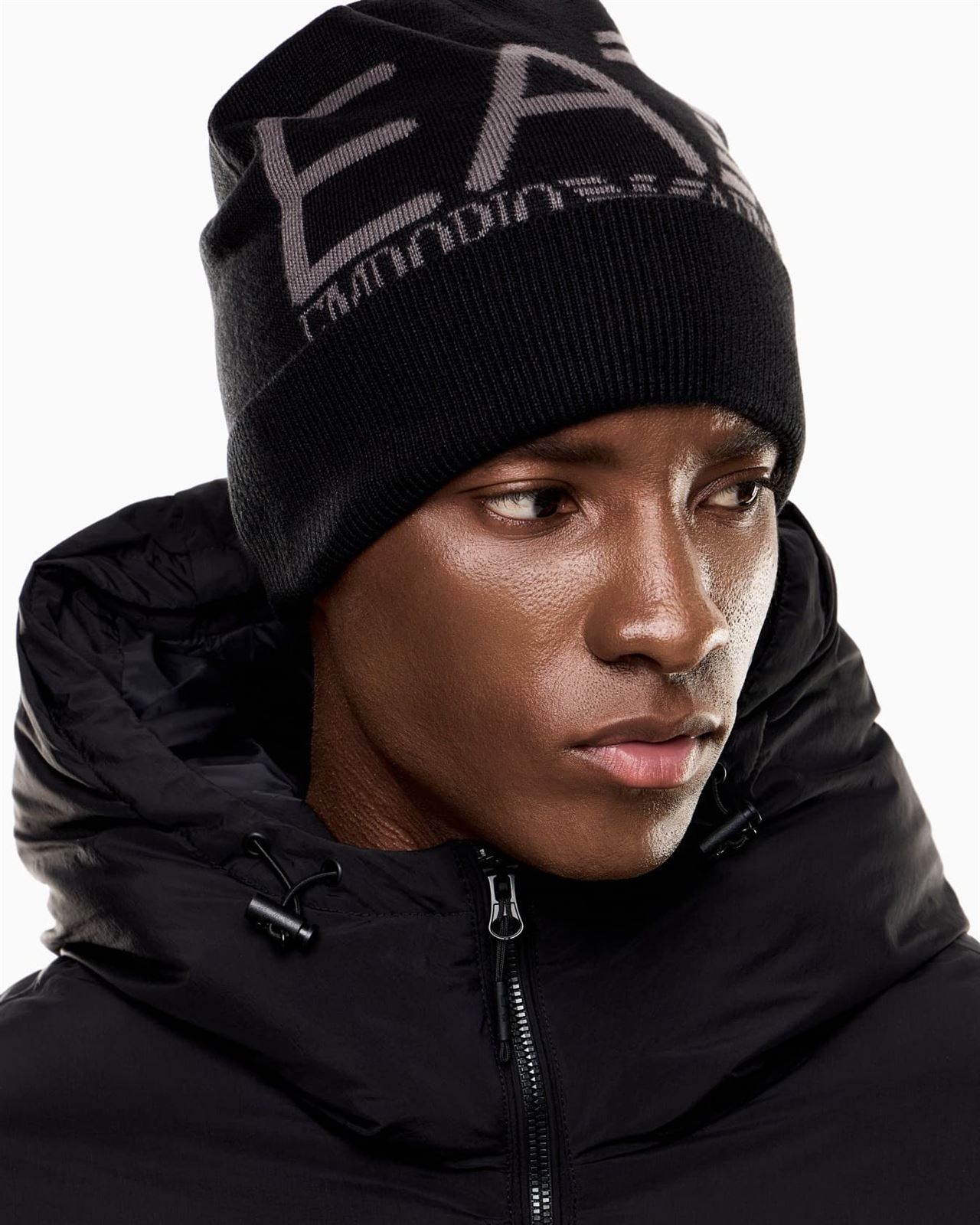 Gorro EA7 Emporio Armani Black & Volcanic Glass 7X000006 AF11994 MC041 - Imagen 3