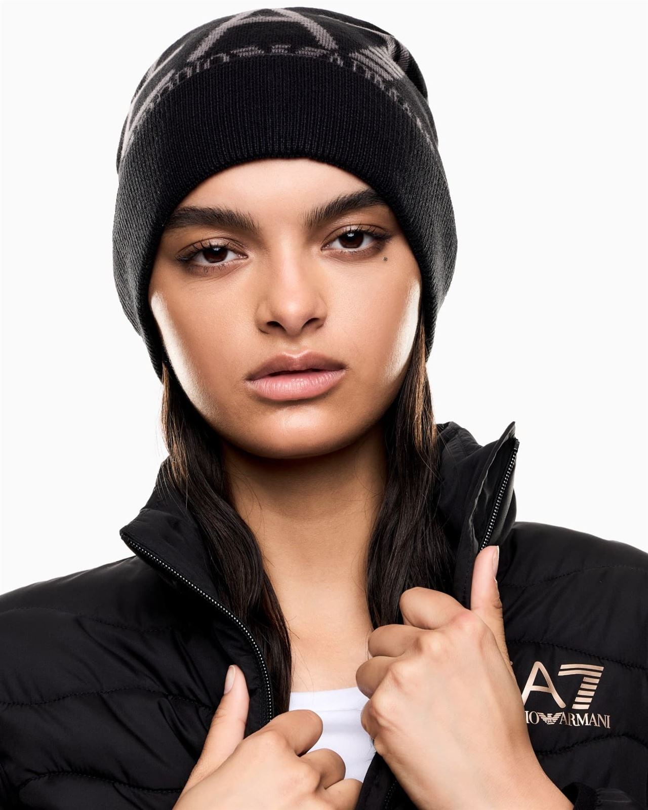 Gorro EA7 Emporio Armani Black & Volcanic Glass 7X000006 AF11994 MC041 - Imagen 4