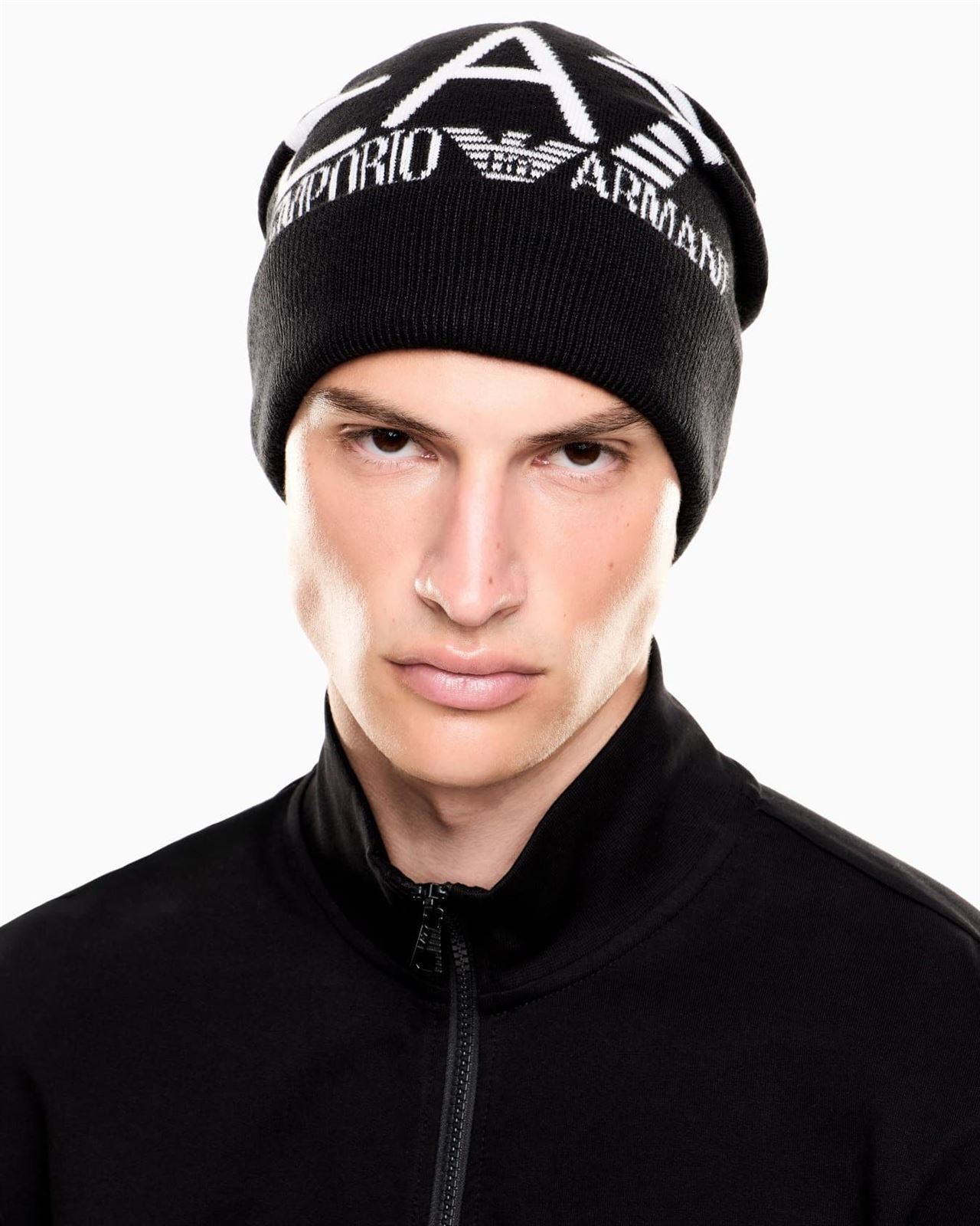 Gorro EA7 Emporio Armani Black & White 7X000006 AF11994 MC008 - Imagen 3