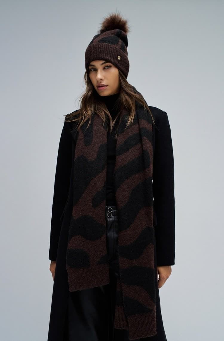 Gorro Salsa Jeans Granate & Black 21010061 920 - Imagen 4