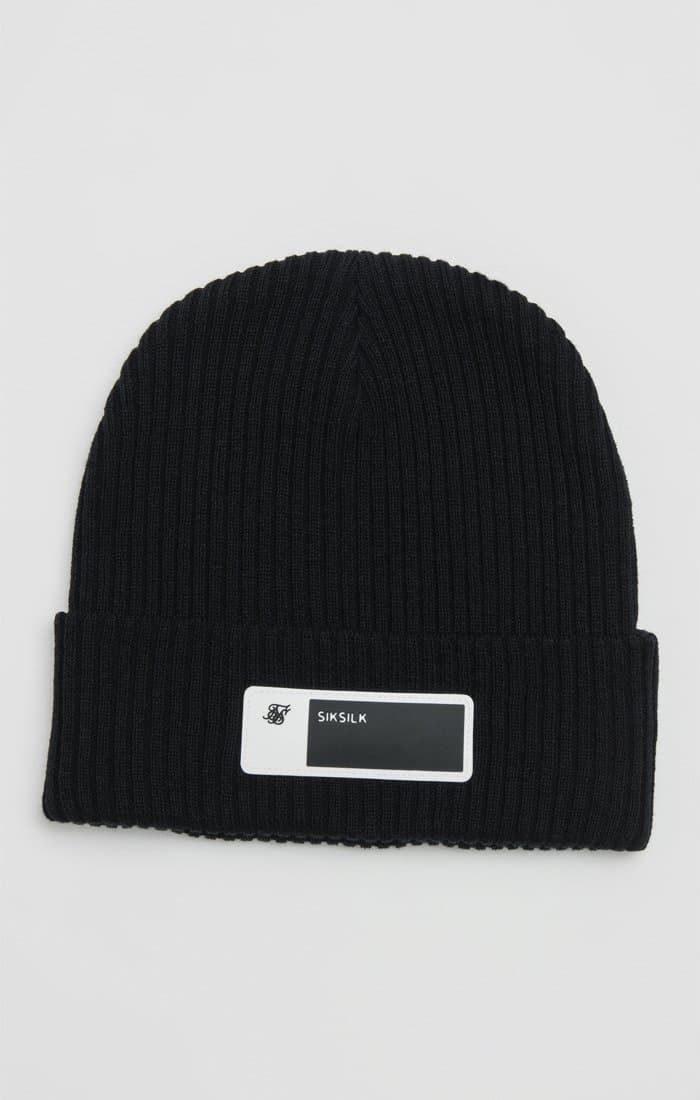 Gorro SIKSILK SS-19398 Ribbed Cuff Beanie - Black - Imagen 1