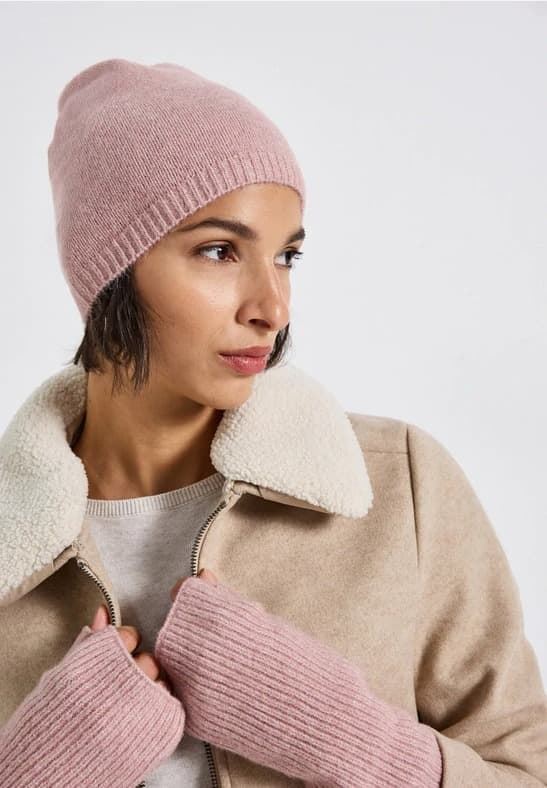Gorro Street One Pink Fine Knit Set 572831 15902 - Imagen 1