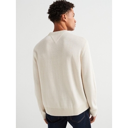 Jersey Blanco Tommy Jeans Reg Varsity Crew - Imagen 2