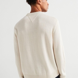 Jersey Blanco Tommy Jeans Reg Varsity Crew - Imagen 2