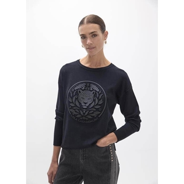 Jersey rosco embossed Lola Casademunt Negro LF2611018 00N - Imagen 1