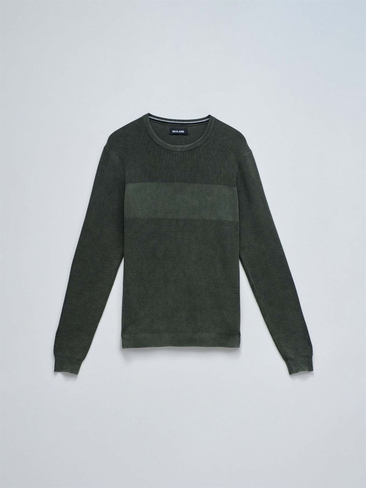 Jersey Salsa Jeans 2101029 530 Green - Imagen 4
