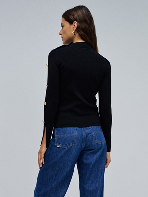 Jersey Salsa Jeans Black 21010464 - Imagen 2