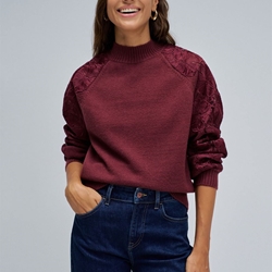 Jersey Salsa Jeans Granate 21010460 730 - Imagen 2