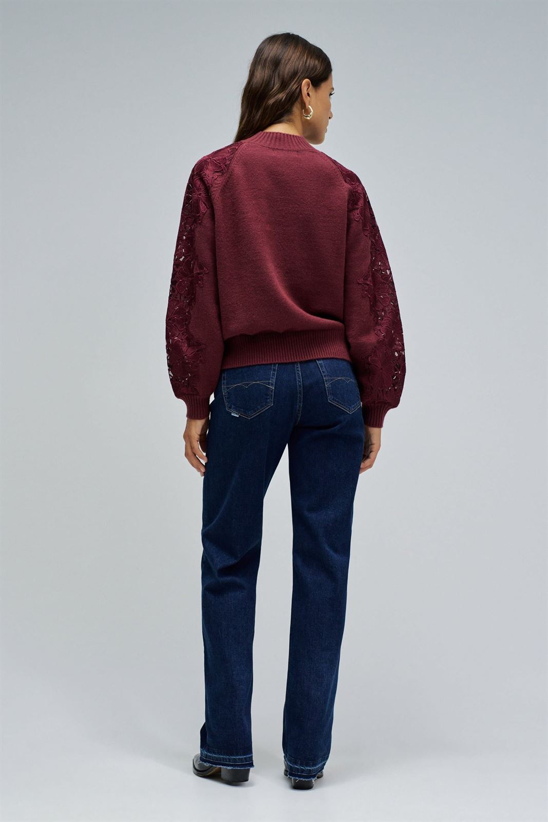 Jersey Salsa Jeans Granate 21010460 730 - Imagen 3