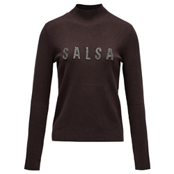 Jersey Salsa Jeans Knitted Dark Brown 21010455 930 - Imagen 1