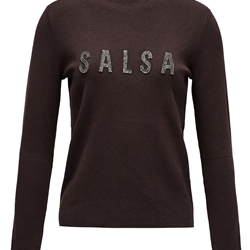 Jersey Salsa Jeans Knitted Dark Brown 21010455 930 - Imagen 1