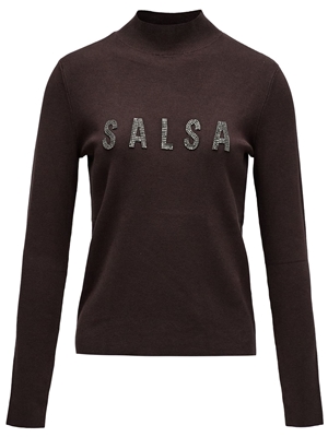 Jersey Salsa Jeans Knitted Dark Brown 21010455 930 - Imagen 1