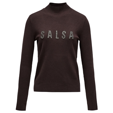 Jersey Salsa Jeans Knitted Dark Brown 21010455 930 - Imagen 1