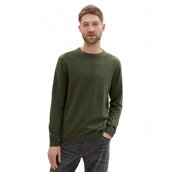 Jersey Tom Tailor 1039810 36230 Green Melange - Imagen 1