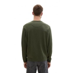 Jersey Tom Tailor 1039810 36230 Green Melange - Imagen 2