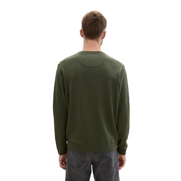 Jersey Tom Tailor 1039810 36230 Green Melange - Imagen 2
