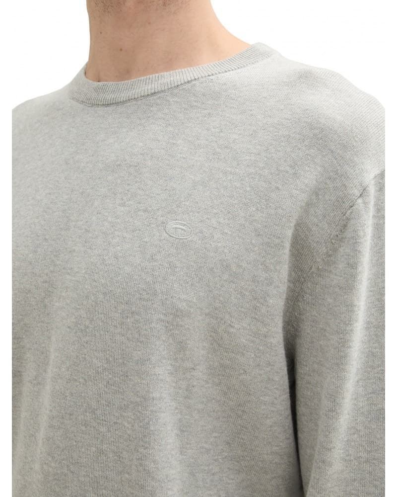 Jersey Tom Tailor 1039810 36293 Stone Grey Melange - Imagen 3
