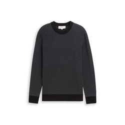 Jersey Tom Tailor Black Grey Structure 1049198 25557 - Imagen 1