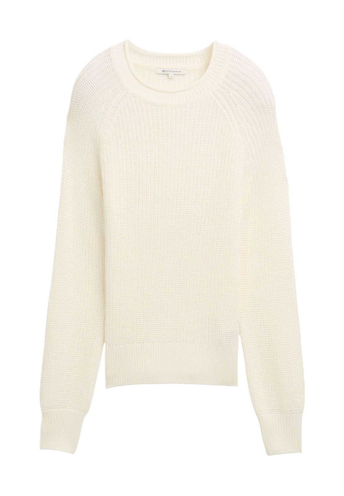 Jersey Tom Tailor Off White 1043309 10332 - Imagen 1