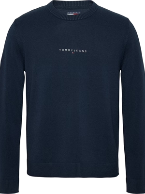 Jersey Tommy Jeans Azul Marino Linear Small Chee C1G - Imagen 1