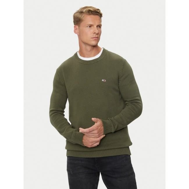 Jersey Tommy Jeans DM0DM18370 M12 fatigue green - Imagen 1