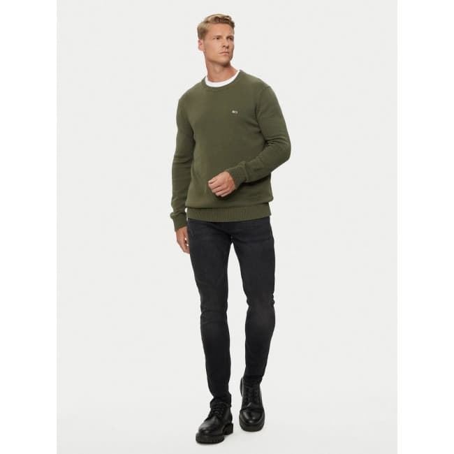 Jersey Tommy Jeans DM0DM18370 M12 fatigue green - Imagen 3