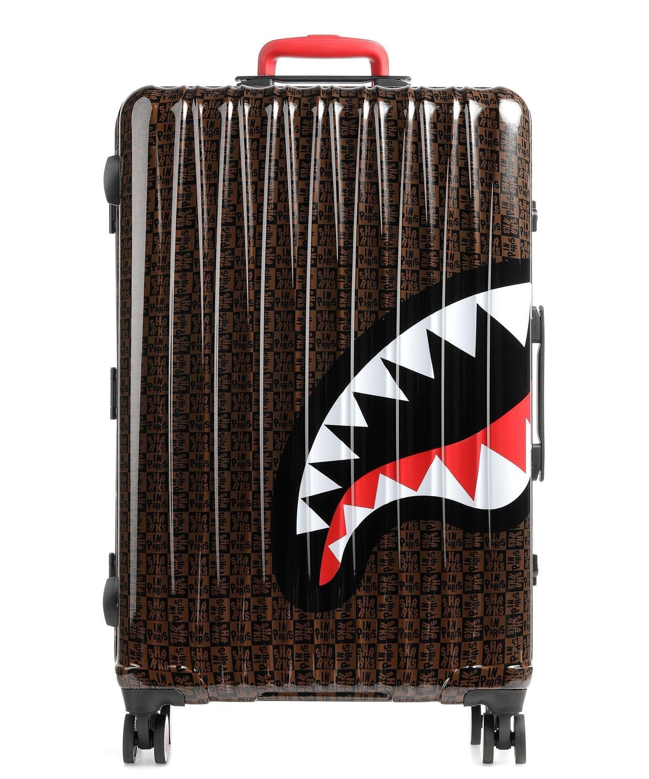 Maleta Sprayground 910CL181NSZ Sharks in Paris check large luggage - Imagen 1
