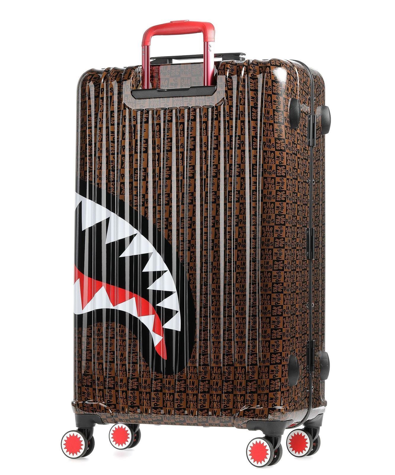 Maleta Sprayground 910CL181NSZ Sharks in Paris check large luggage - Imagen 2