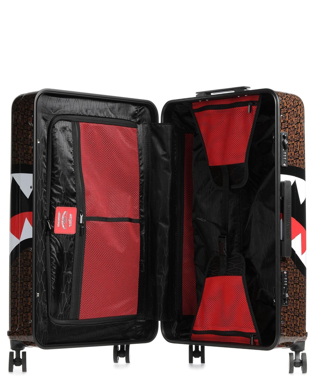 Maleta Sprayground 910CL181NSZ Sharks in Paris check large luggage - Imagen 4