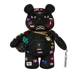 Mochila de Oso Sprayground James Flags Bear 910B7742NSZ - Imagen 1