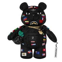 Mochila de Oso Sprayground James Flags Bear 910B7742NSZ - Imagen 1