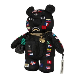 Mochila de Oso Sprayground James Flags Bear 910B7742NSZ - Imagen 2